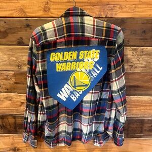Custom (in the works) Golden State Warriors Plaid Flannel Shirt